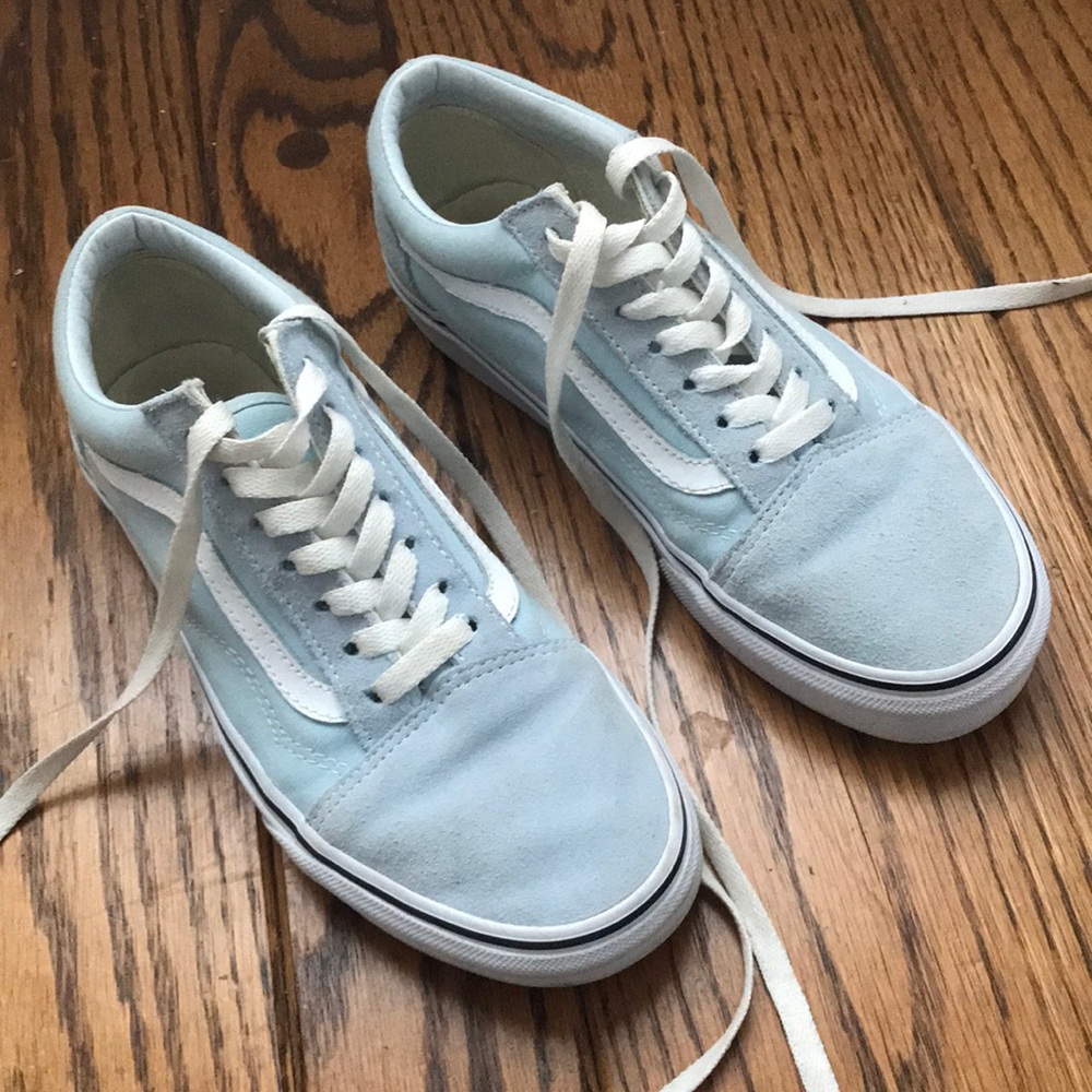 Old Skool Vans- Baby Blue